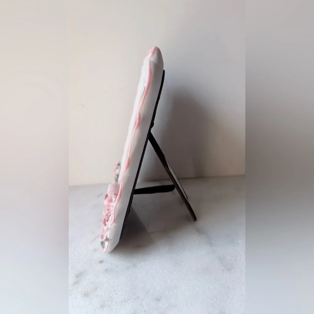 Laura Ashley Pink and White 3 D Floral Frame